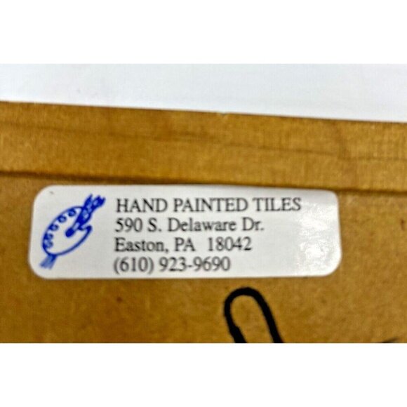 Trinket Box Handpainted Horse Ceramic Tile Lid Jewelry Office Ranch Western Art - Picture 9 of 16